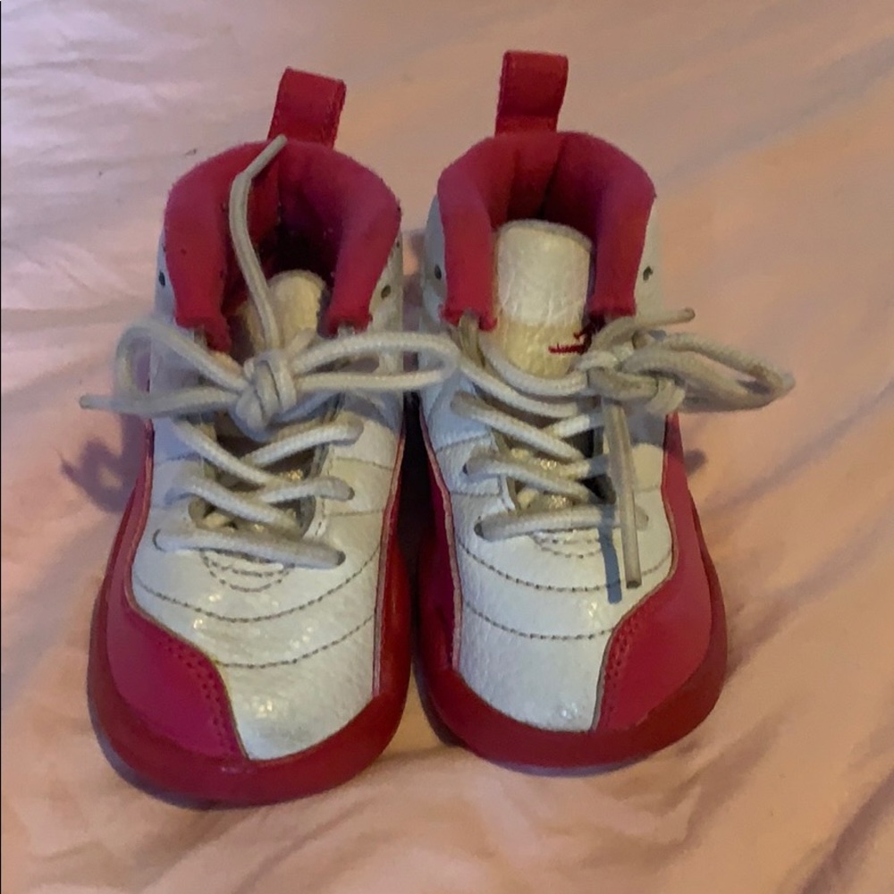 Pink Jordan 12s